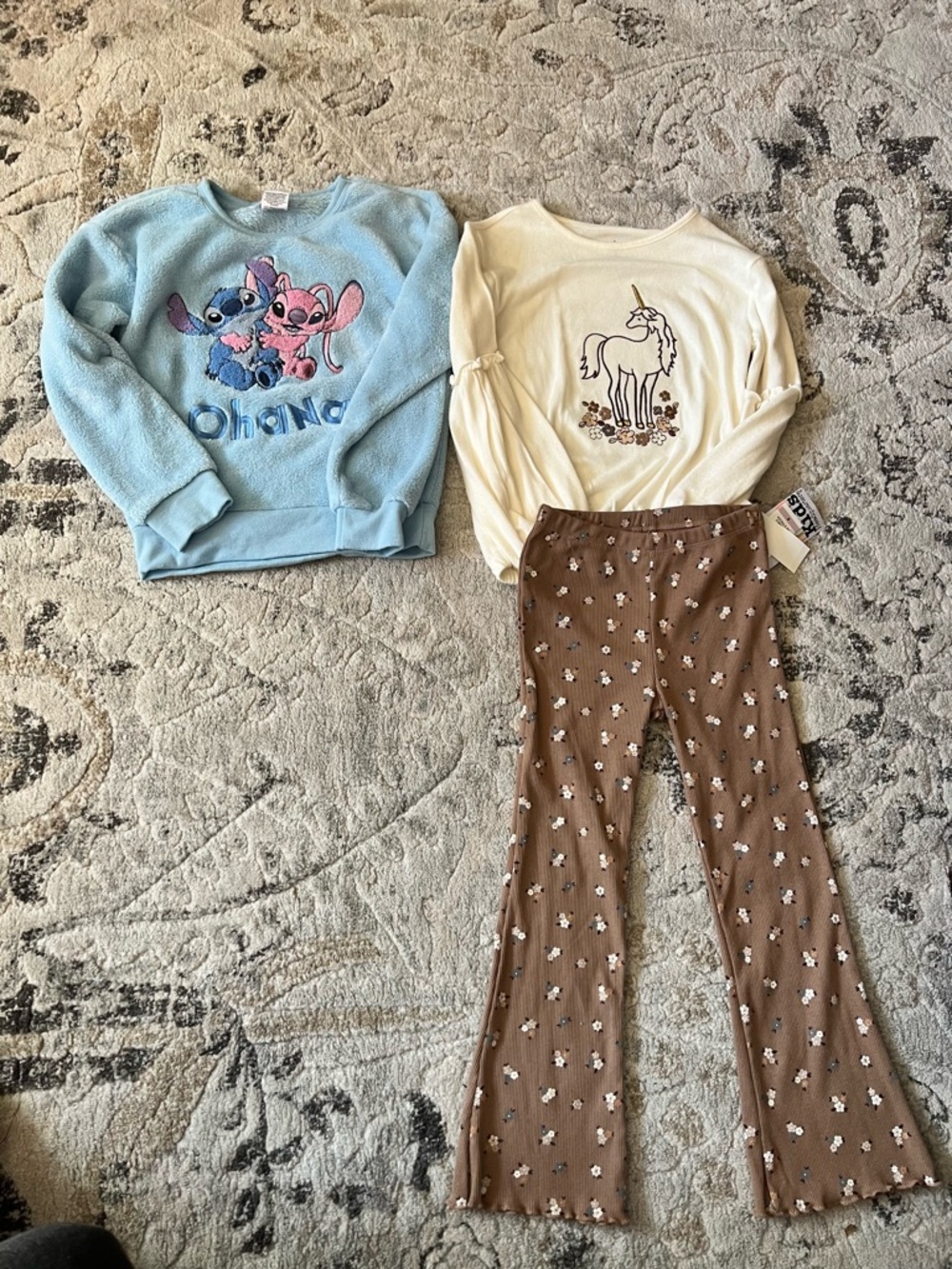 Stitch Top and New Unicorn Outfit